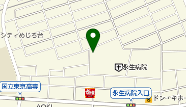 めじろ台キリストの教会の地図画像