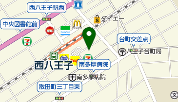 さかなや道場西八王子南口店の地図画像