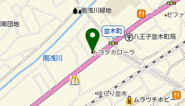 トヨタ西東京カローラ株式会社 八王子店の地図画像