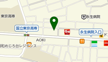 トヨタ西東京カローラ株式会社 めじろ台店の地図画像