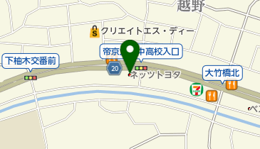 ネッツトヨタ多摩株式会社 八王子由木店の地図画像