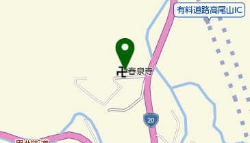 春泉寺の地図画像