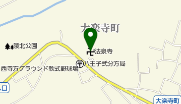 宗教法人法泉寺の地図画像