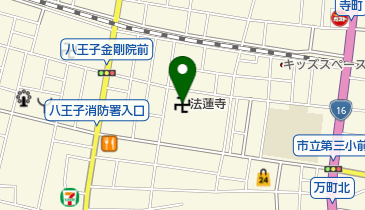 法蓮寺の地図画像