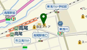 ハッピーメガネ高尾店の地図画像
