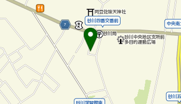 立川市役所砂川学習館の地図画像