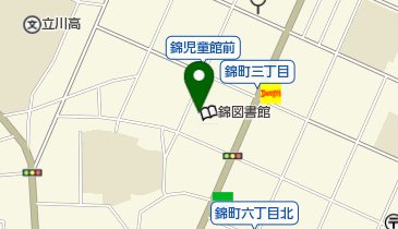 立川市 錦学習館の地図画像