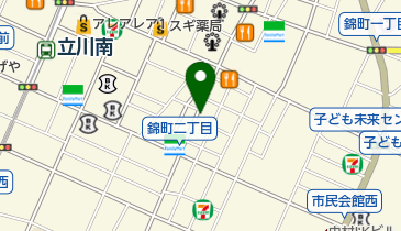 柳内ニッティング学院の地図画像