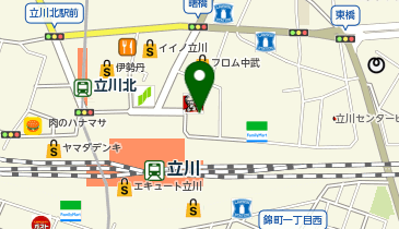 イーオン立川校の地図画像