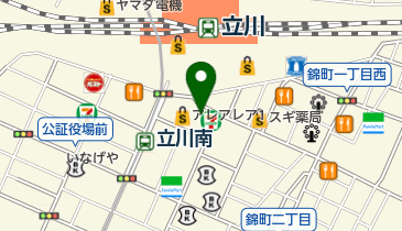 健康スタジオの地図画像