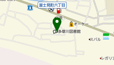 立川市役所 多摩川学童保育所の地図画像