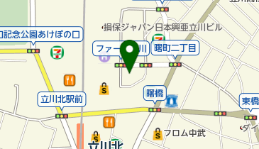 立川市商店街振興組合連合会の地図画像