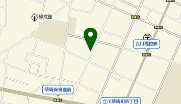 東京都 福祉保健局 児童相談所 立川の地図画像