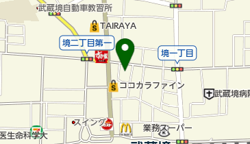 武蔵境町接骨院の地図画像