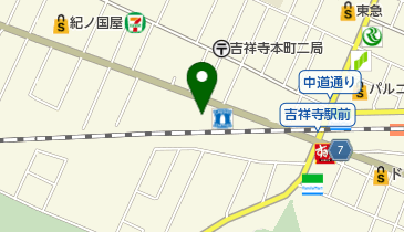 ココナッツディスク吉祥寺店の地図画像