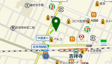 ラケットショップフジ 吉祥寺店の地図画像