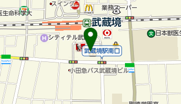 ザ・クロックハウス 武蔵境店の地図画像
