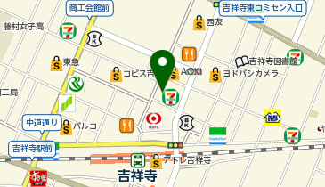 アリババ吉祥寺店の地図画像