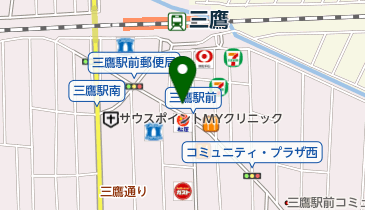 三鷹薬局の地図画像