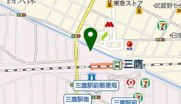 むさしの山荘の地図画像