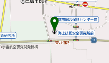 三鷹市体育協会の地図画像