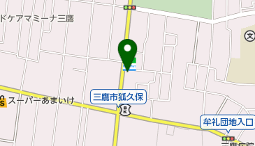 いのかしら公園動物病院の地図画像