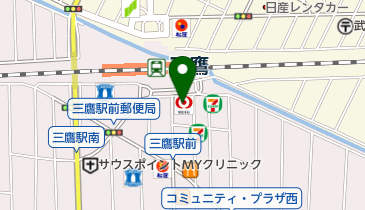 カットインソーレ三鷹店の地図画像