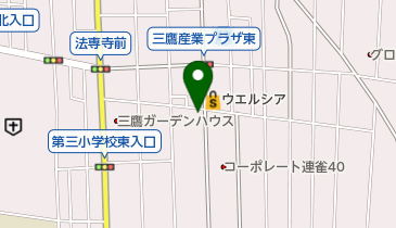 有限会社うめや洋品店の地図画像