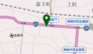 森永牛乳青梅配給所の地図画像