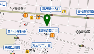 クリーニングの共栄 河辺店の地図画像