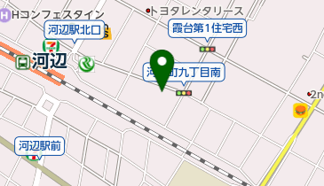 クリーニングラビット21河辺店の地図画像