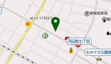 しゃぼん玉クリーニングあらいぐまの地図画像