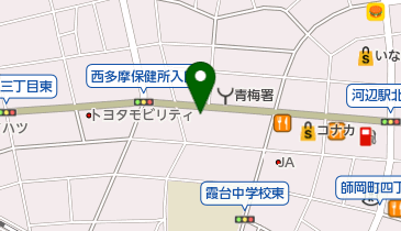 メナード化粧品青梅販売の地図画像