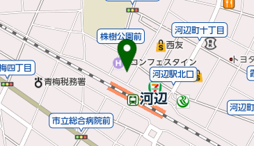 メガネポート河辺店の地図画像