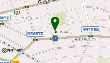 トヨタ西東京カローラ株式会社青梅店の地図画像