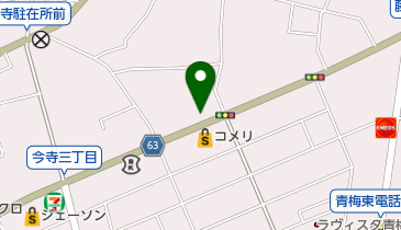 下澤動物病院の地図画像