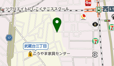 木のおもちゃ専門店こどもの木の地図画像