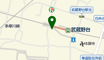 花征 武蔵野台店の地図画像