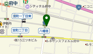 日本亭府中八幡町店の地図画像