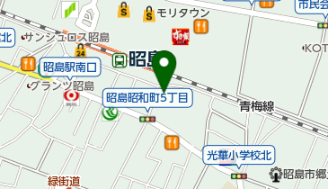 株式会社ファミリーショップ 昭島店の地図画像