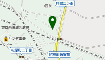 昭島市立 みほり体育館の地図画像