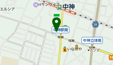 なかがみ整骨院の地図画像