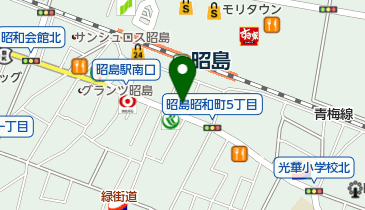 美容室エアリー昭島店の地図画像