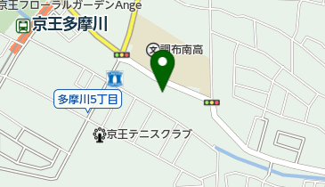 多摩川キリスト教会の地図画像