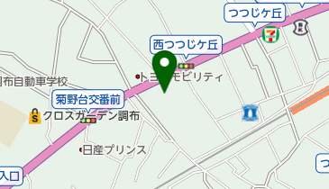 調布市立 つつじケ丘児童館・学童クラブの地図画像