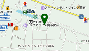 藍澤證券株式会社調布支店の地図画像