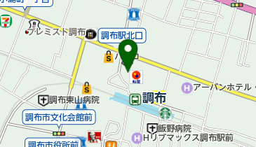 たかの友梨ビューティクリニック 調布店の地図画像