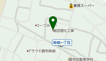 島田理化工業株式会社の地図画像