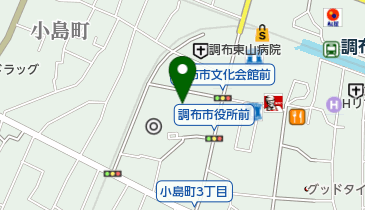 調布エフエム放送株式会社の地図画像