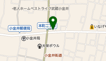 小金井電化サービスの地図画像
